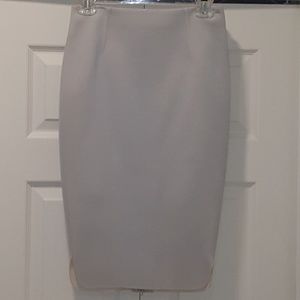 Intermix Stretch Scuba Pencil Skirt with Back Zip